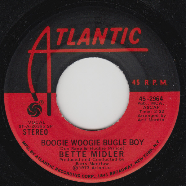 Bette Midler - Boogie Woogie Bugle Boy (7", Single, SP )