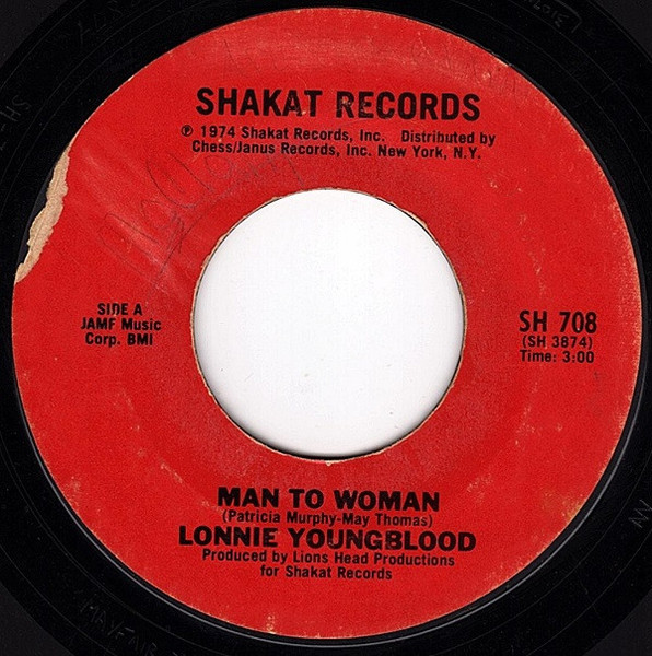 Lonnie Youngblood - Man To Woman - Shakat Records - SH 708 - 7" 1096838362