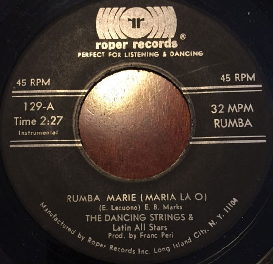 The Latin All Stars - Rumba Marie (Maria La O) / Merengue Mas (7", Single)