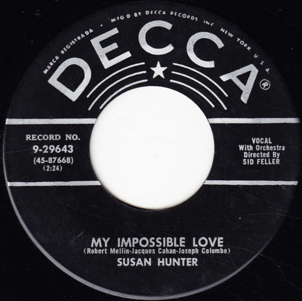 Susan Hunter - My Impossible Love / That's Ok With Me (7")