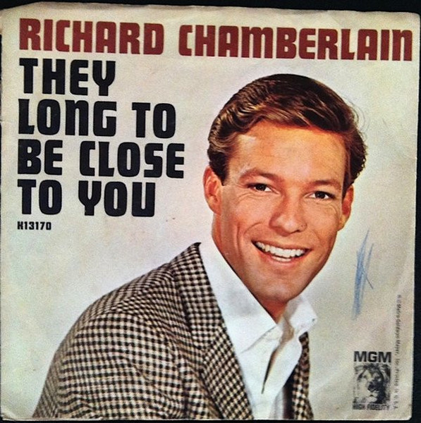 Richard Chamberlain - Blue Guitar / They Long To Be Close To You (7")