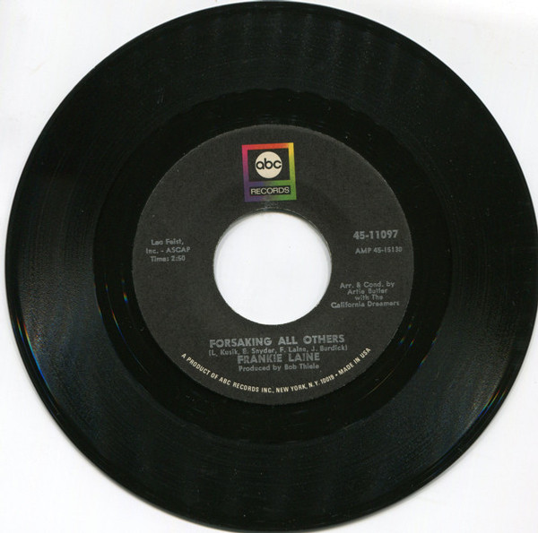 Frankie Laine - Forsaking All Others (7", Single)