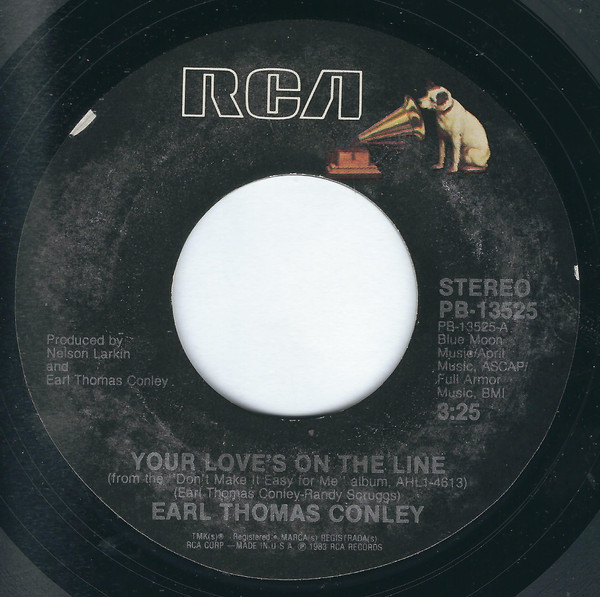 Earl Thomas Conley - Your Love's On The Line - RCA - PB-13525 - 7", Styrene 1098865723