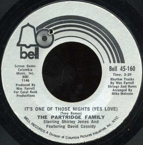 The Partridge Family - It's One Of Those Nights (Yes Love) - Bell Records - Bell 45-160 - 7", Single 1098871394