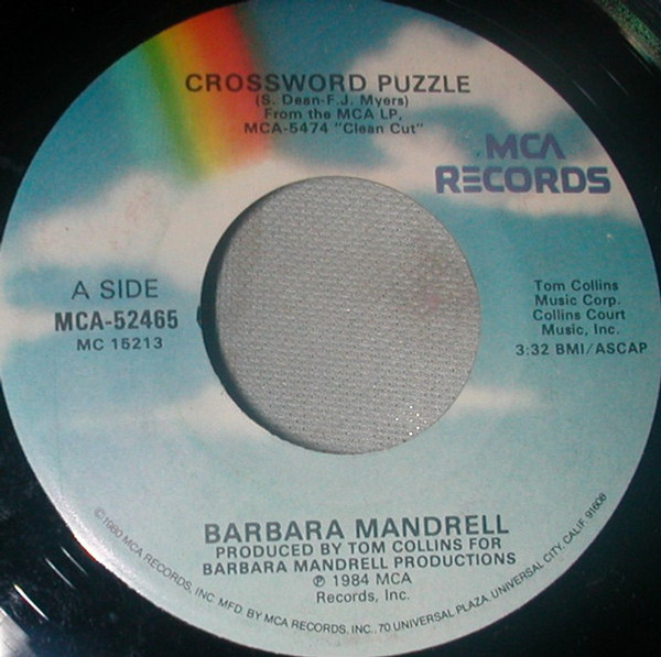 Barbara Mandrell - Crossword Puzzle - MCA Records - MCA-52465 - 7", Single 1099118082