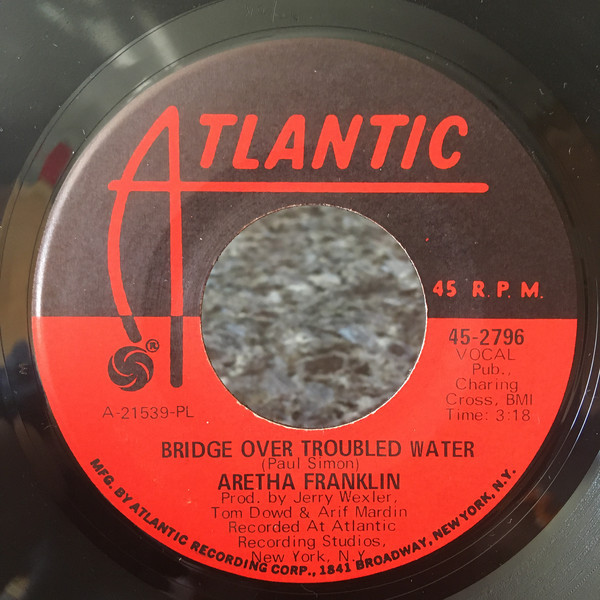 Aretha Franklin - Bridge Over Troubled Water (7", Pla)