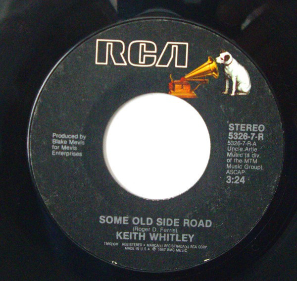 Keith Whitley - Some Old Side Road (7", Single)