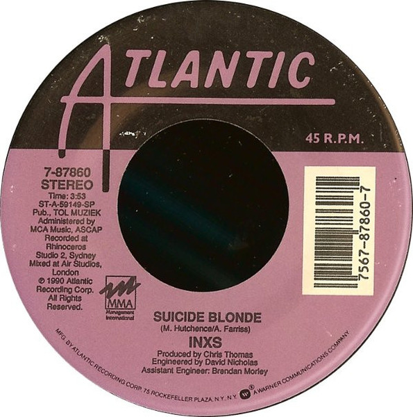 INXS - Suicide Blonde (7", Single)