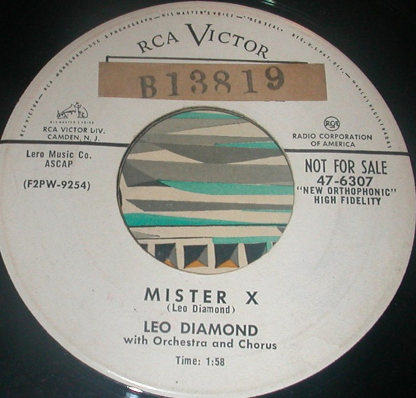 Leo Diamond - Mister X / Fastasia Mexicana (7", Single, Promo)