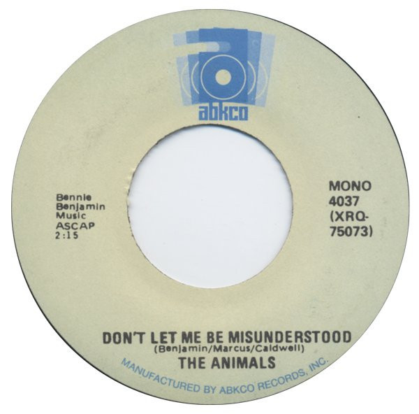 The Animals - Don't Let Me Be Misunderstood (7", Mono)