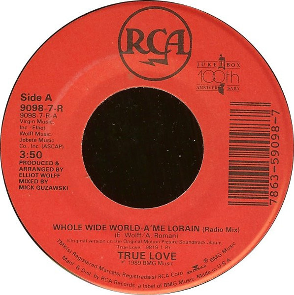 A'me Lorain / Barrance Whitfield And The Savages* - Whole Wide World / Stop Twistin' My Arm (7", Single)