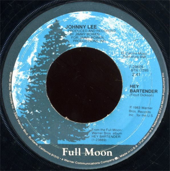 Johnny Lee (3) - Hey Bartender (7")