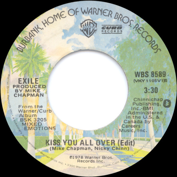 Exile (7) - Kiss You All Over / Don't Do It - Warner Bros. Records - WBS 8589 - 7", Win 1101016521