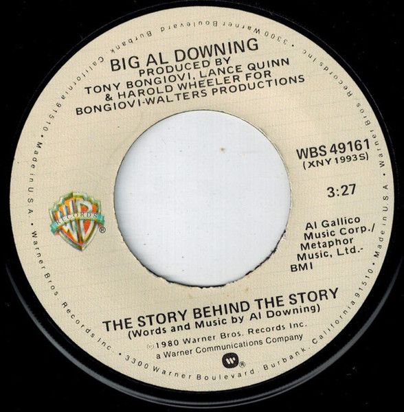 Al Downing - The Story Behind the Story - Warner Bros. Records - WBS 49161 - 7", Single 1101987754