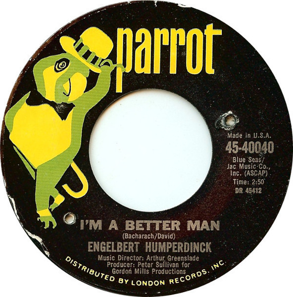 Engelbert Humperdinck - I'm A Better Man (For Having Loved You) / Cafe (7", Single, Styrene)