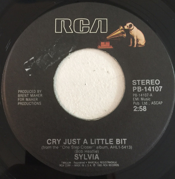 Sylvia (7) - Cry Just A Little Bit - RCA - PB-14107 - 7", Single 1103875528