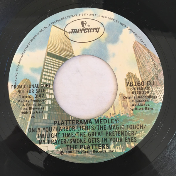 The Platters - Platterama Medley - Mercury - 76160 DJ - 7", Promo 1104197379
