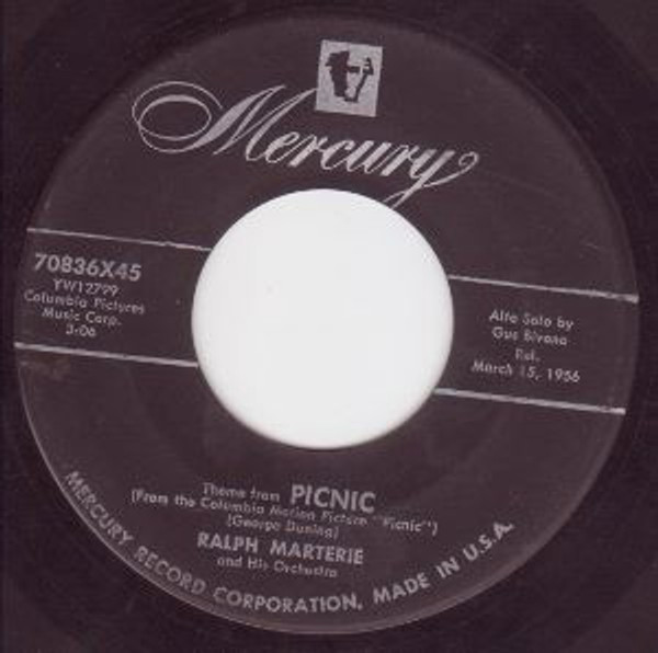 Ralph Marterie And His Orchestra - Theme From Picnic (7", Single)