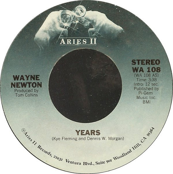 Wayne Newton - Years (7", Single)