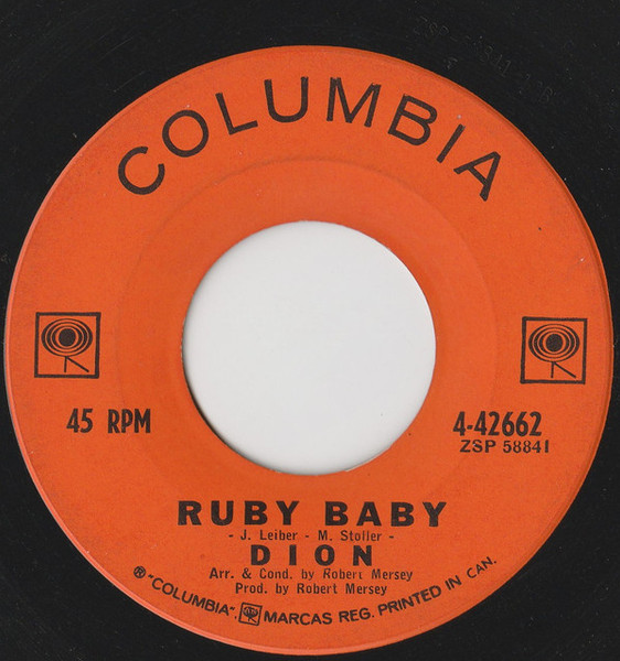 Dion (3) - Ruby Baby - Columbia - 4-42662 - 7", Single 1104936331