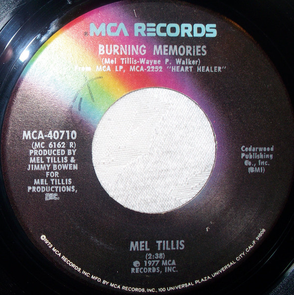 Mel Tillis - Burning Memories (7")
