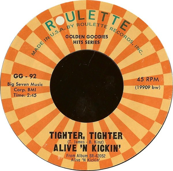 Alive 'N Kickin' / Derek Martin - Tighter, Tighter / You Better Go (7")