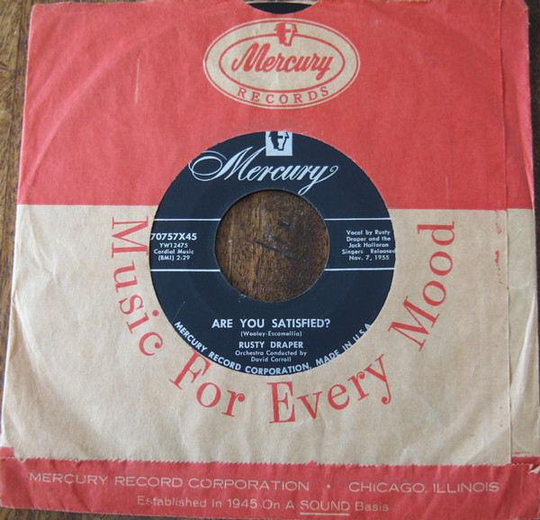 Rusty Draper - Are You Satisfied / Wabash Cannonball - Mercury - 70757X45 - 7", Single 1105424535