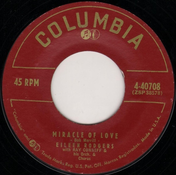 Eileen Rodgers - Miracle Of Love / Unwanted Heart (7", Single, Styrene)