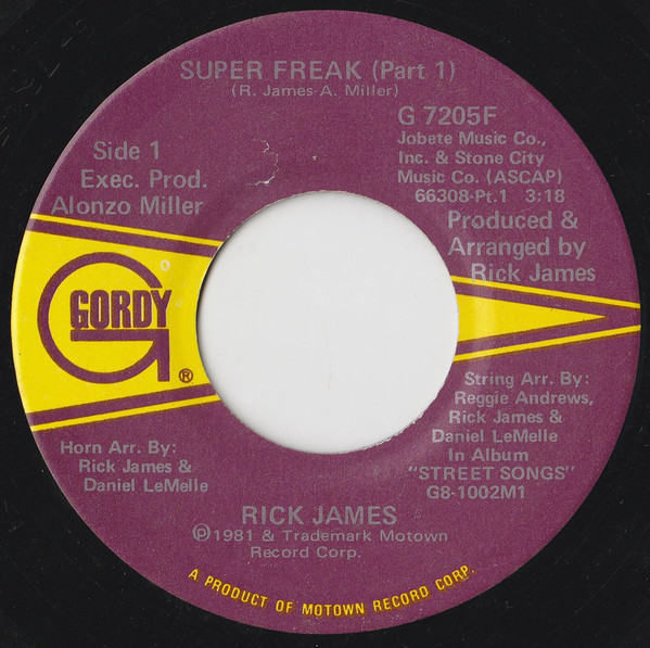 Rick James - Super Freak (7", Single)