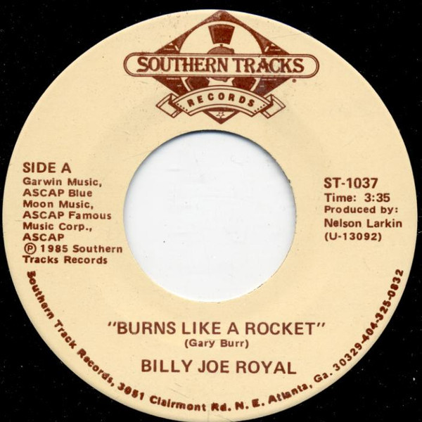 Billy Joe Royal - Burns Like A Rocket / Lonely Lovin' You (7")