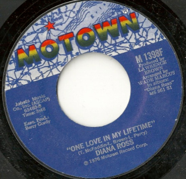 Diana Ross - One Love In My Lifetime - Motown - M 1398F - 7", Single, Styrene, Mon 1106576733