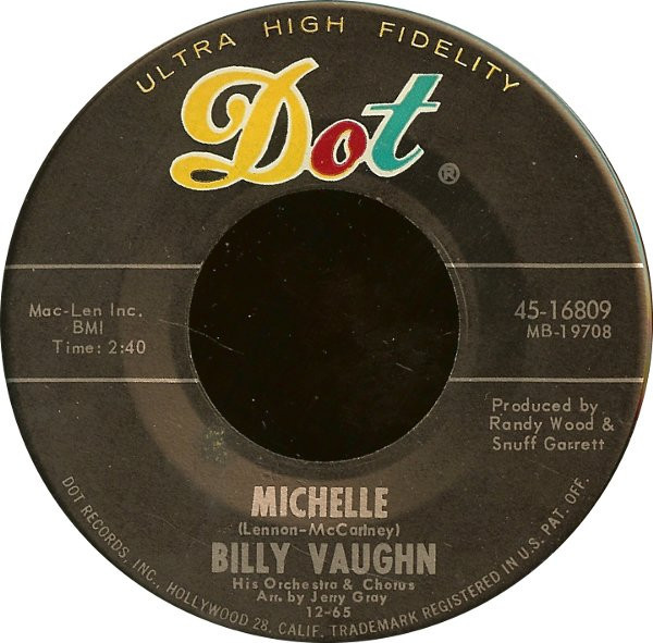 Billy Vaughn - Michelle / Elaine (7", Single)