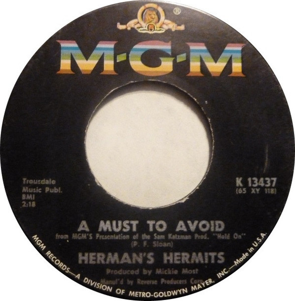 Herman's Hermits - A Must To Avoid  - MGM Records - K 13437 - 7", Single 1107991676