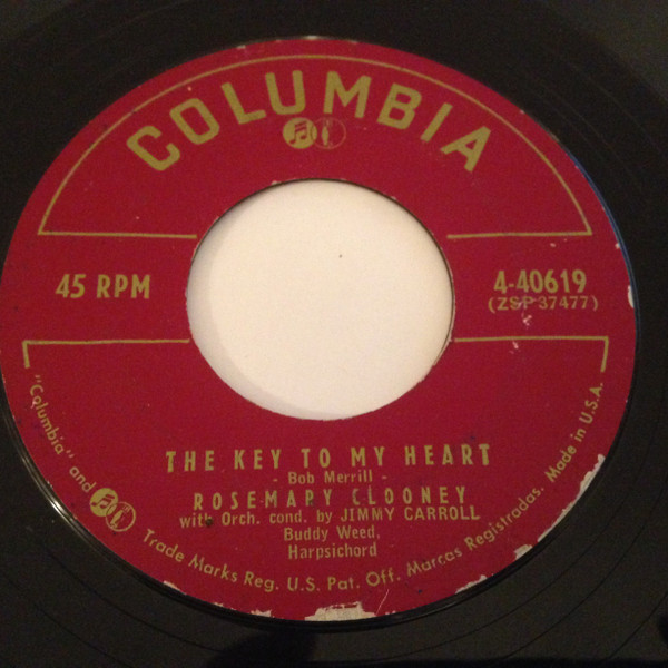 Rosemary Clooney - The Key To My Heart / A Little Girl At Heart (7", Single)
