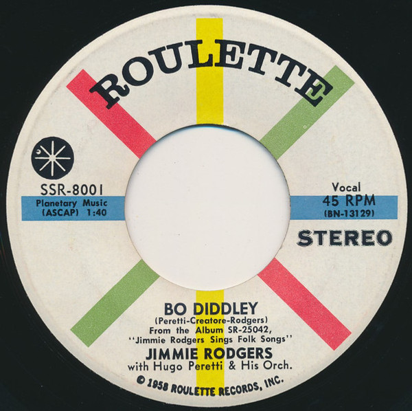 Jimmie Rodgers (2) - Bo Diddley (7", Single)