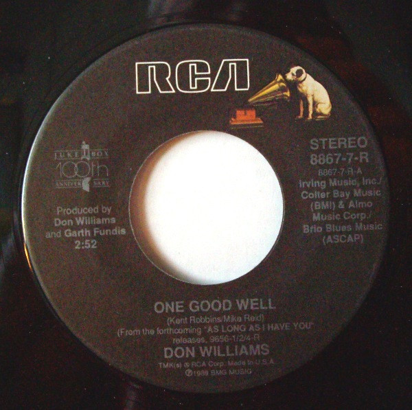Don Williams (2) - One Good Well / Flowers Won't Grow (In Gardens Of Stone) - RCA - 8867-7-R - 7", Single 1108746073