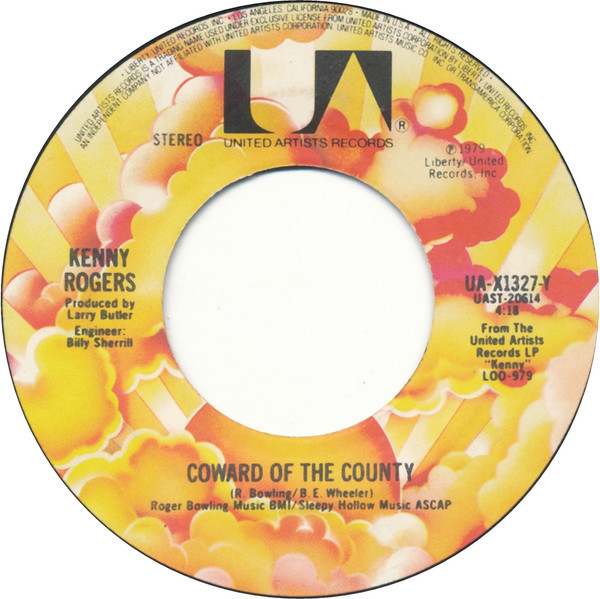 Kenny Rogers - Coward Of The County - United Artists Records - UA-X1327-Y - 7", Single, Jac 1108772643