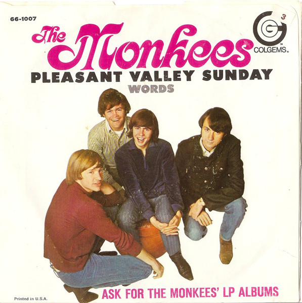The Monkees - Pleasant Valley Sunday / Words (7", Single, Roc)