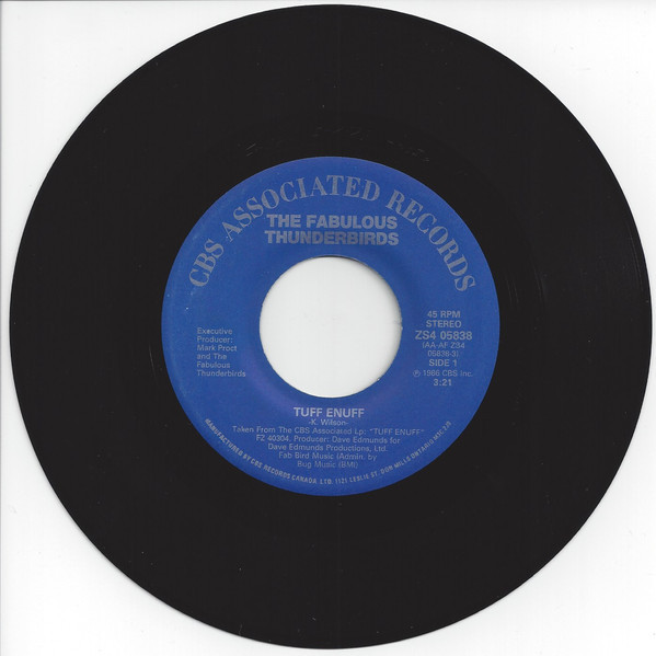 The Fabulous Thunderbirds - Tuff Enuff (7", Single)
