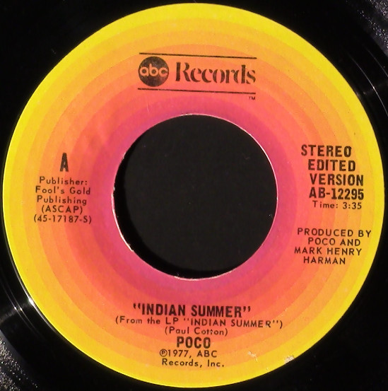 Poco (3) - Indian Summer (7", Styrene, San)