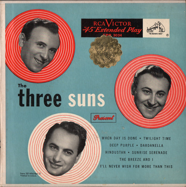 The Three Suns - The Three Suns Present - RCA Victor, RCA Victor - EPB 3034, EPB-3034 - 2x7", Album, EP, Gat 1109194773