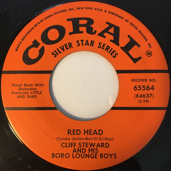 Cliff Steward - Red Head / The Aba Daba Honeymoon (7")