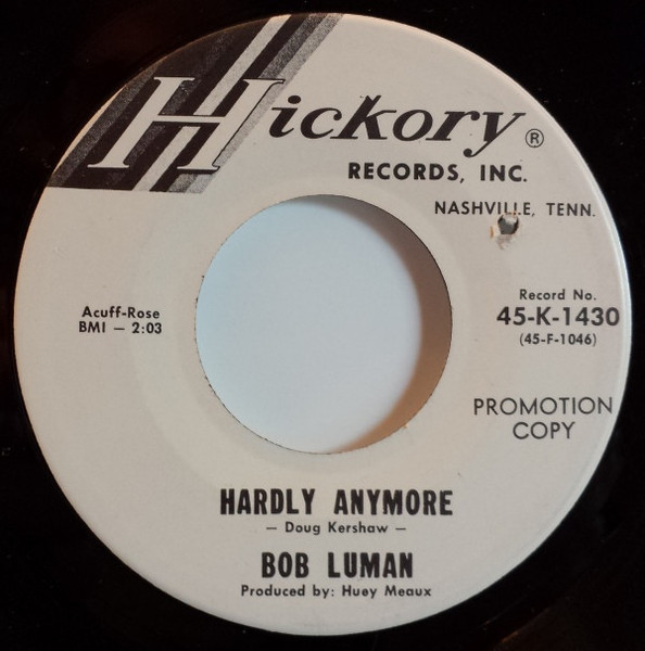 Bob Luman - Hardly Anymore (7", Single, Promo)