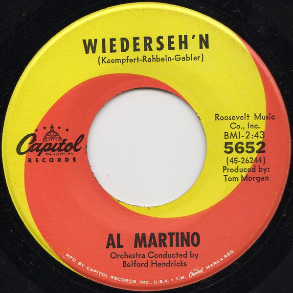 Al Martino - Wiederseh'n / The Minute You're Gone - Capitol Records - 5652 - 7" 1110818344