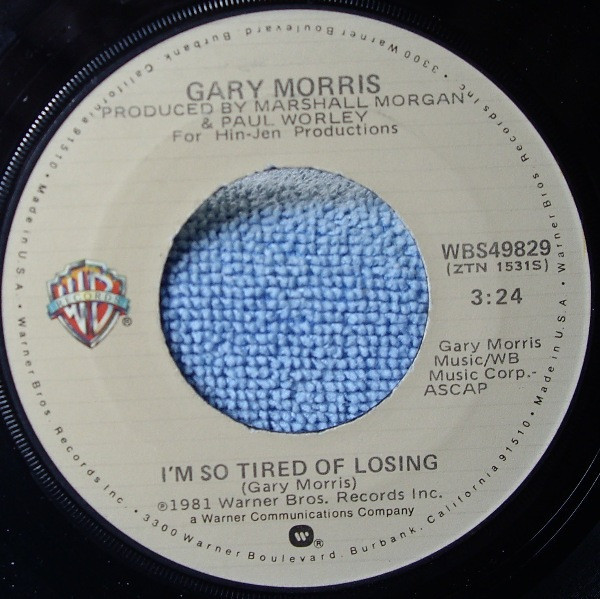Gary Morris - Headed For A Heartache / I'm So Tired Of Losing - Warner Bros. Records - WBS49829 - 7", Single 1111326794