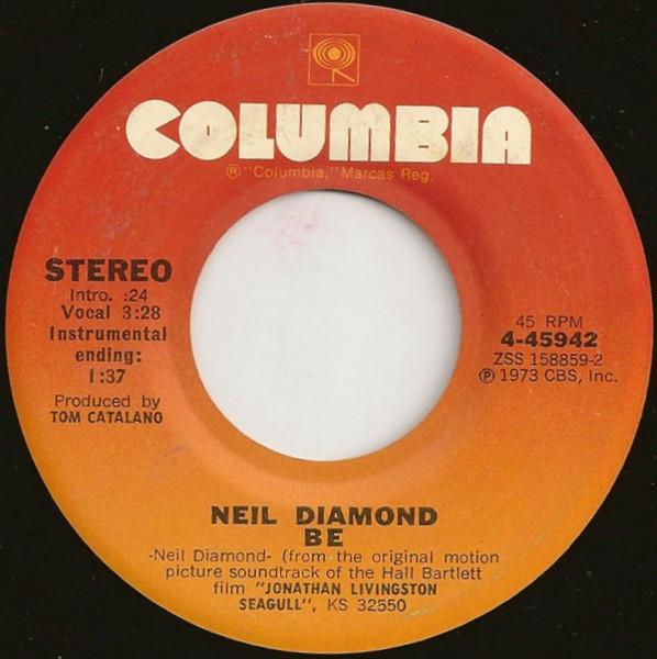 Neil Diamond - Be / Flight Of The Gull - Columbia - 4-45942 - 7", Single 1111367745