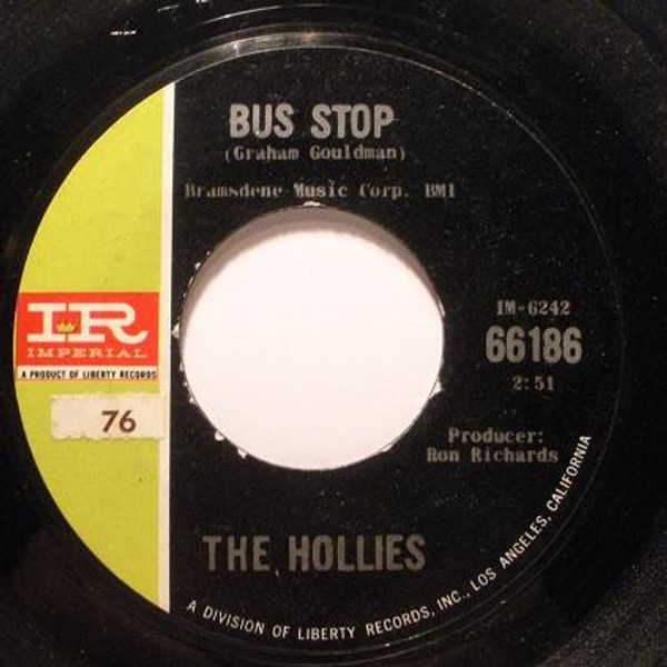 The Hollies - Bus Stop / Don't Run And Hide (7", Single, Styrene, She)