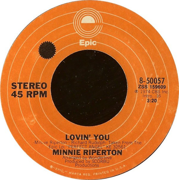 Minnie Riperton - Lovin' You (7", Single, Styrene, Ter)