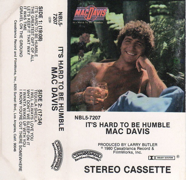 Mac Davis - It's Hard To Be Humble (Cass, Album)