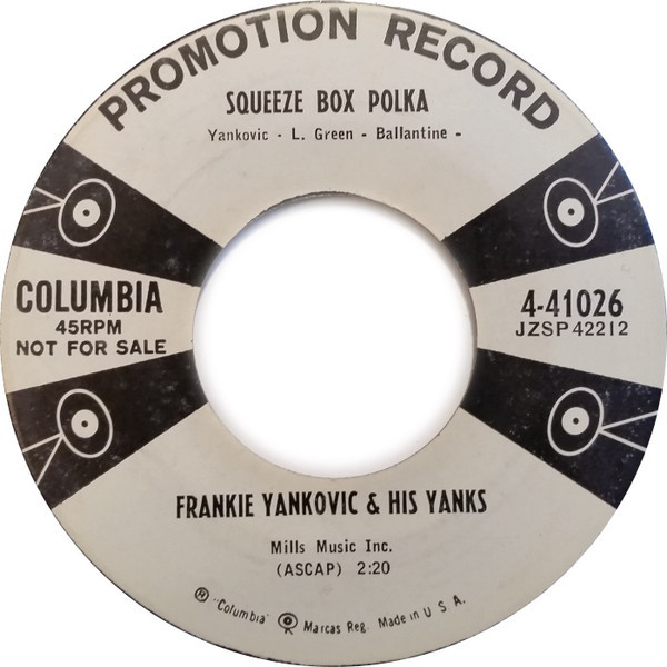 Frankie Yankovic And His Yanks - Squeeze Box Polka (7", Promo)